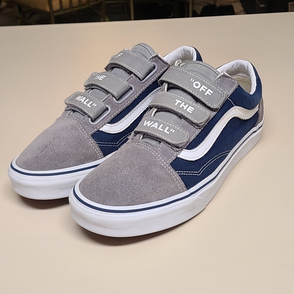 Vans Old Skool V Off The Wall low top skateboard sneakers size 10 1/2 - Picture 1 of 10